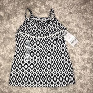 Carters black and white Toddler tank top